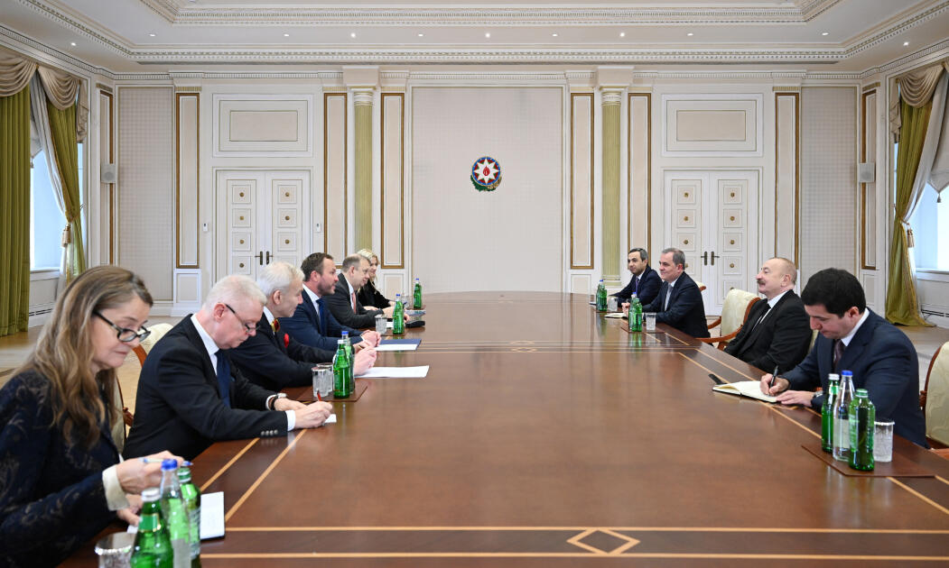 Prezident İlham Əliyev Estoniyanın xarici işlər nazirini qəbul edib  FOTO
