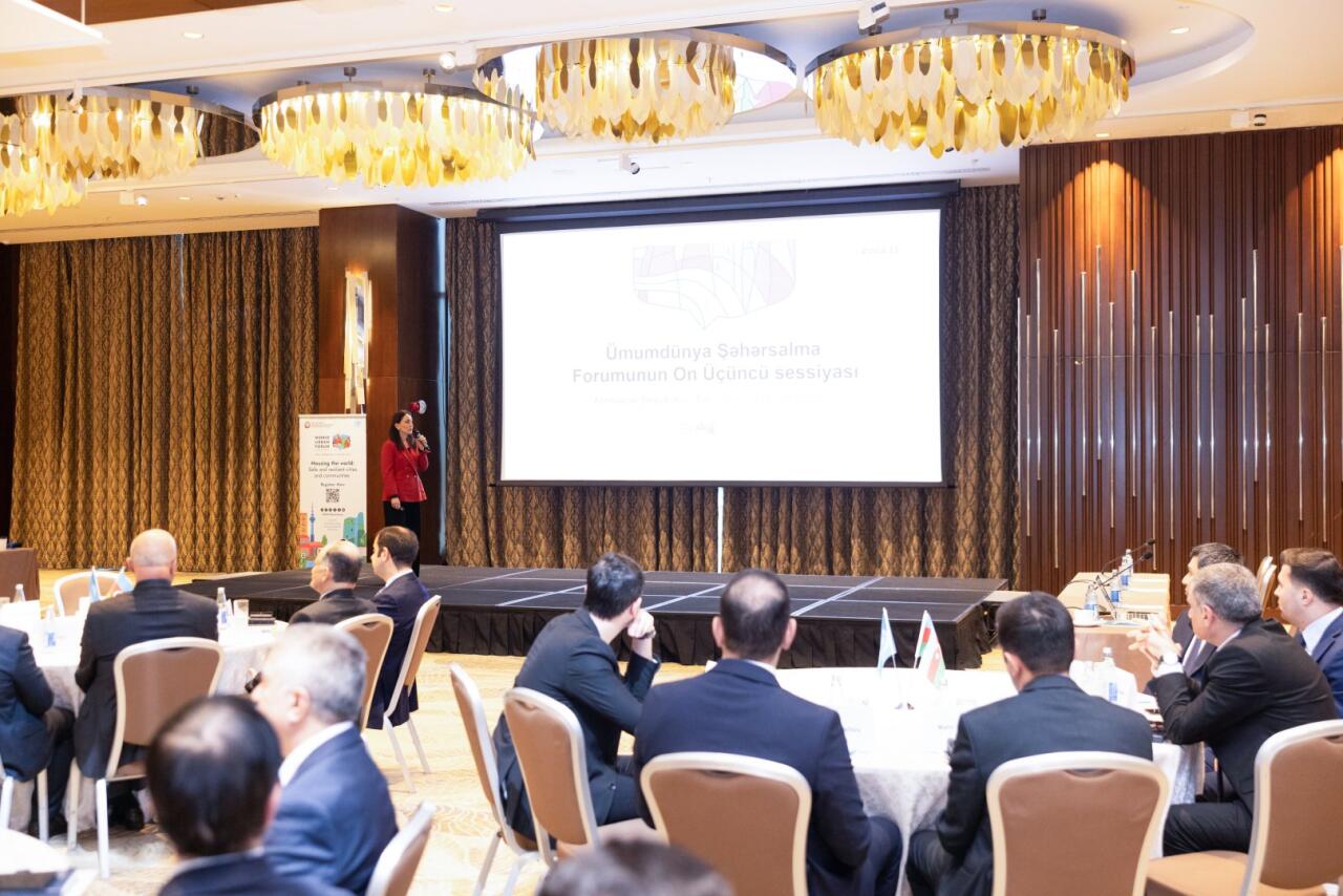 WUF13ə hazırlıq &ccedil;ər&ccedil;ivəsində d&ouml;vlət qurumları &uuml;&ccedil;&uuml;n dayanıqlılıq &uuml;zrə sessiya ke&ccedil;irildi 