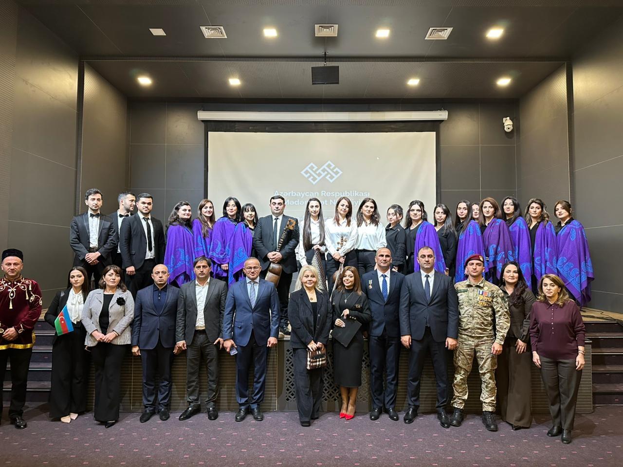 Gəncə Dövlət Filarmoniyasında “Zəfər övladlarının mədəniyyətdə bir günü” adlı tədbir keçirilib  FOTO