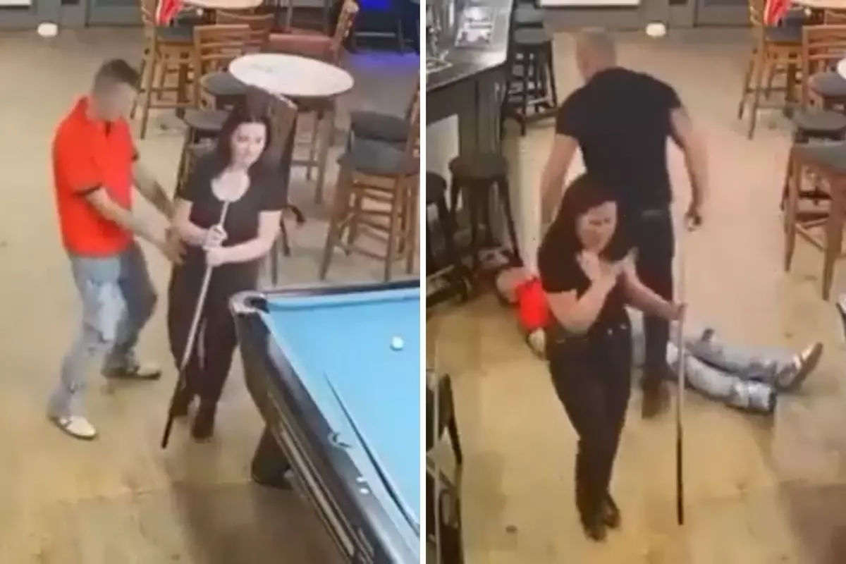Arvadına toxunan sərxoş şəxsi bir zərbə ilə belə yerə sərdi 