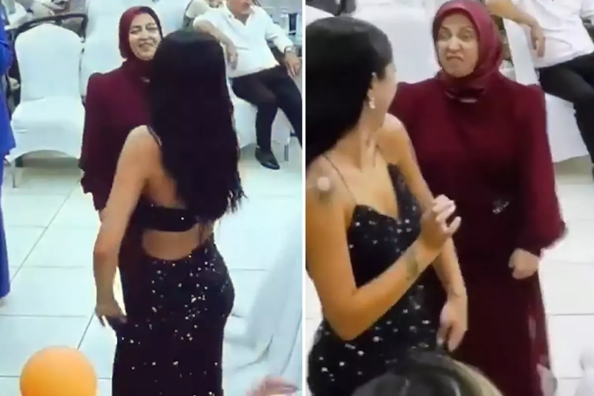Toyda qızının rəqsi hicablı ananı özündən belə çıxardı 