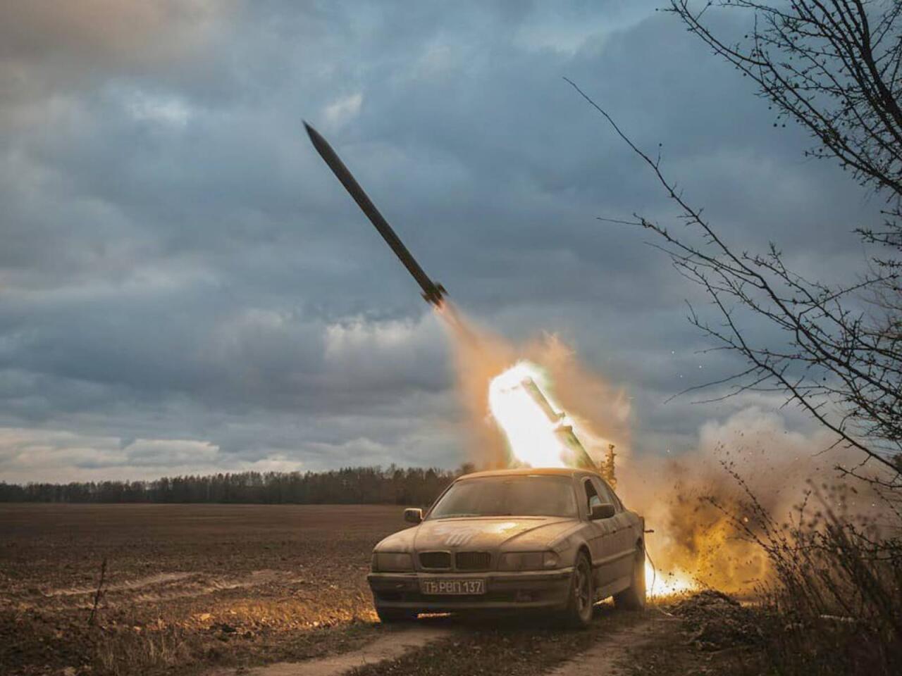 Ukraynada BMW E38i roket atan kimi istifadə edirlər 