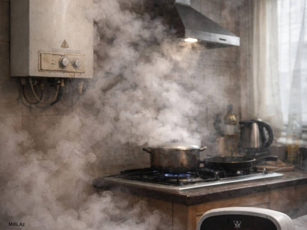 Nənə və nəvə dəm qazından &ouml;ld&uuml;