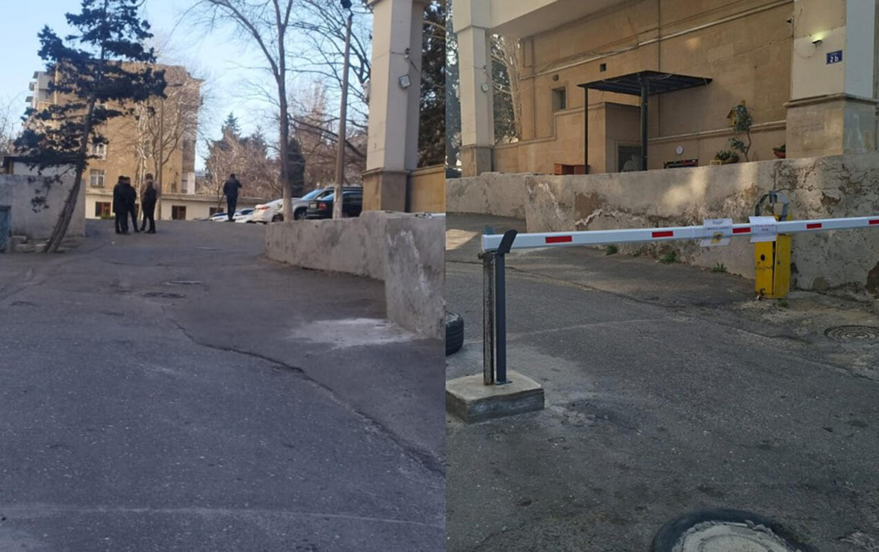 Sakinləri narahat edən şlaqbaumlar s&ouml;k&uuml;ld&uuml;  Fotolar