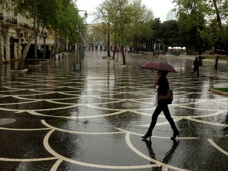 İstirahət günü Bakıda yağış yağacaq, şimşək çaxacaq