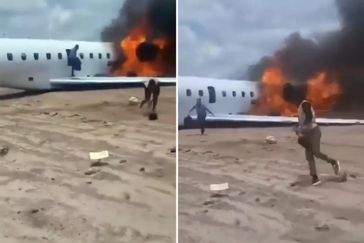 Nazir və nümayəndə heyətini daşıyan təyyarə alışdı 