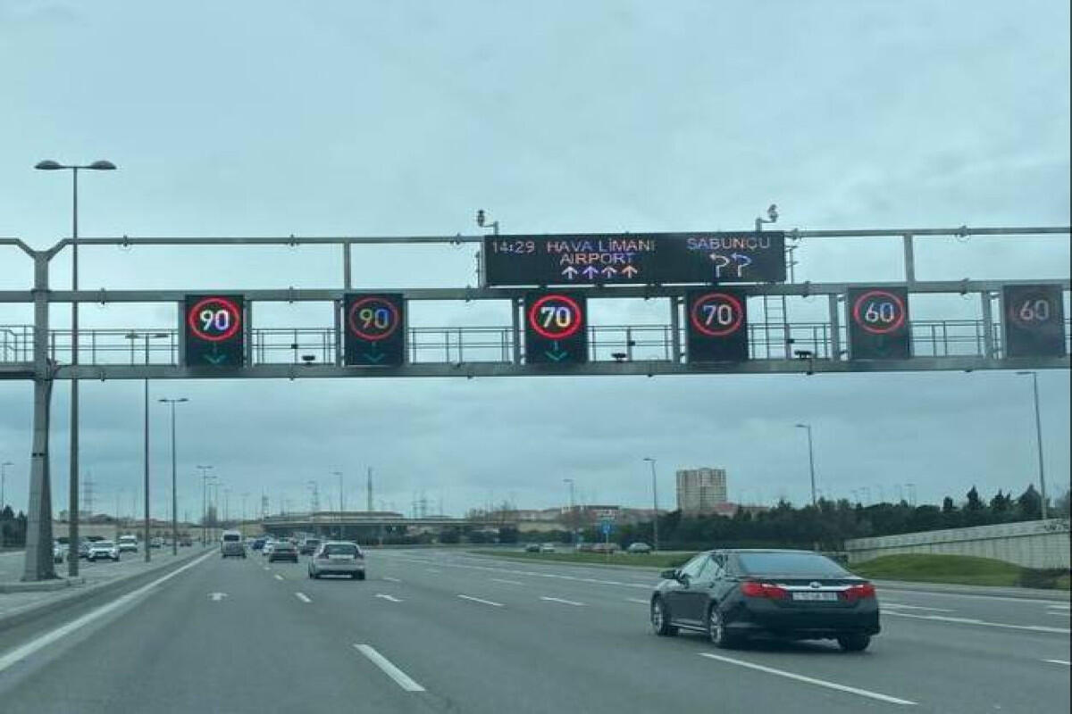 Bu yolda sürət həddi endirildi