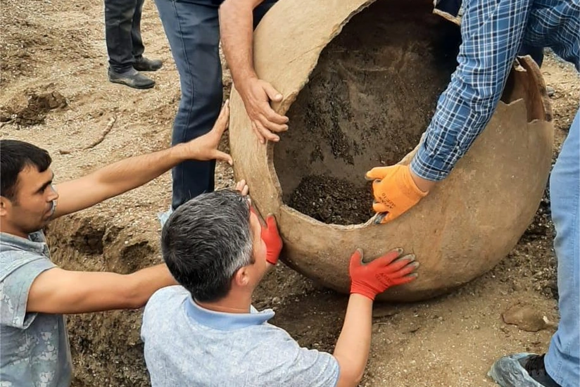 Masallıda antik dövrə aid küp məzarı üzə çıxdı 