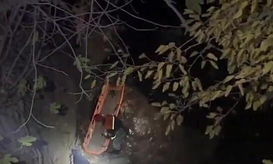 61 yaşlı kişi körpüdən keçərkən çay dərəsinə yıxıldı  VİDEO