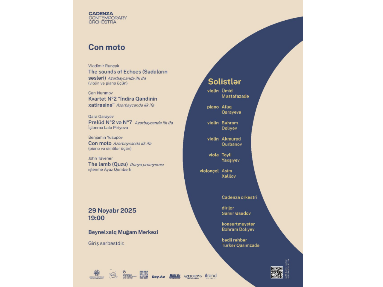 Beyəlxalq Muğam Mərkəzində “Con moto” adlı növbəti konsertini keçirəcək