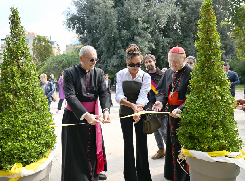 Mehriban Əliyeva Vatikanda açılış mərasimində iştirak edib 
