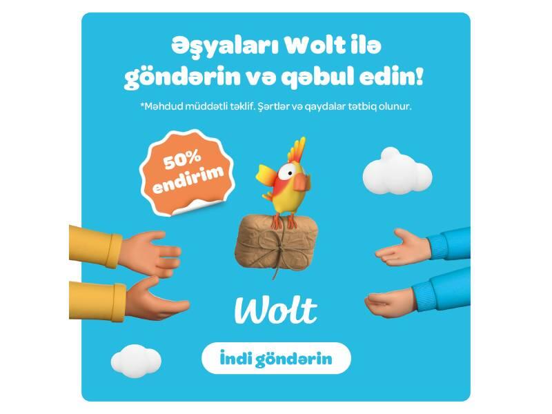 Wolt yeni “Packages” funksiyanı təqdim edir: indi əşyaları yemək sifarişi qədər asan göndərə bilərsiniz!