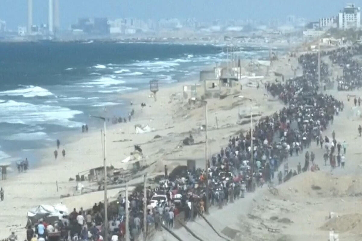 Atəşkəsdən sonra fələstinlilər evlərinə qayıdır  VİDEO