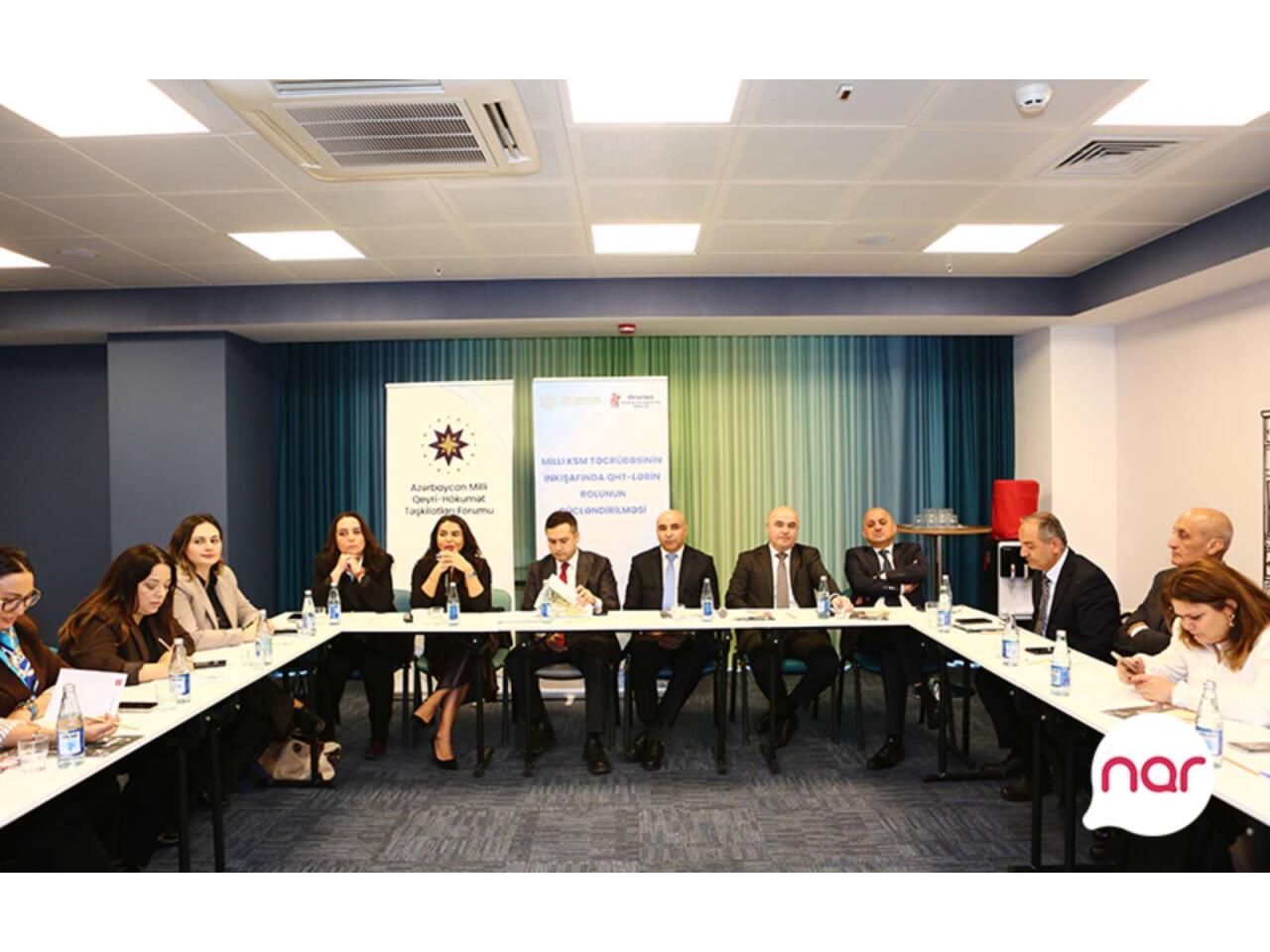&ldquo;Nar&rdquo; QHTlərlə KSM sahəsində əməkdaşlığın g&uuml;cləndirilməsinə dəstək verir