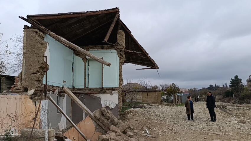 Şabranda sürüşmə fəallaşıb, evlər təhlükə altındadır 