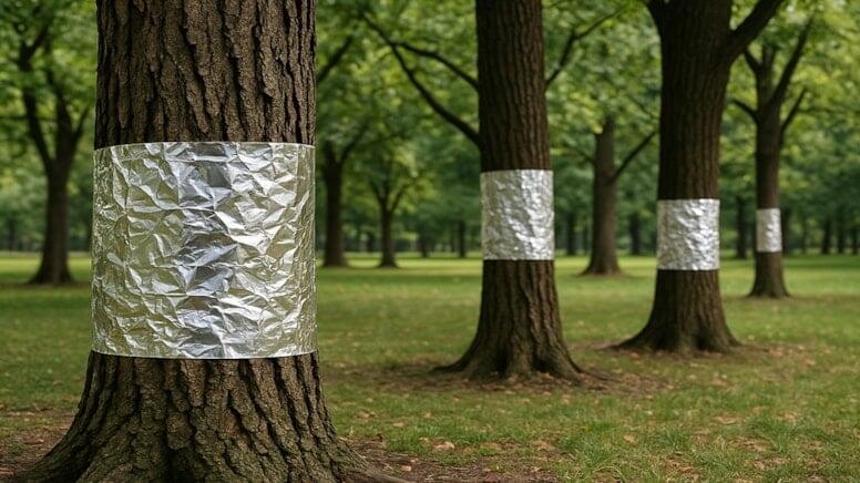 Bağınızdakı ağacların g&ouml;vdəsinə al&uuml;minium folqa b&uuml;k&uuml;n