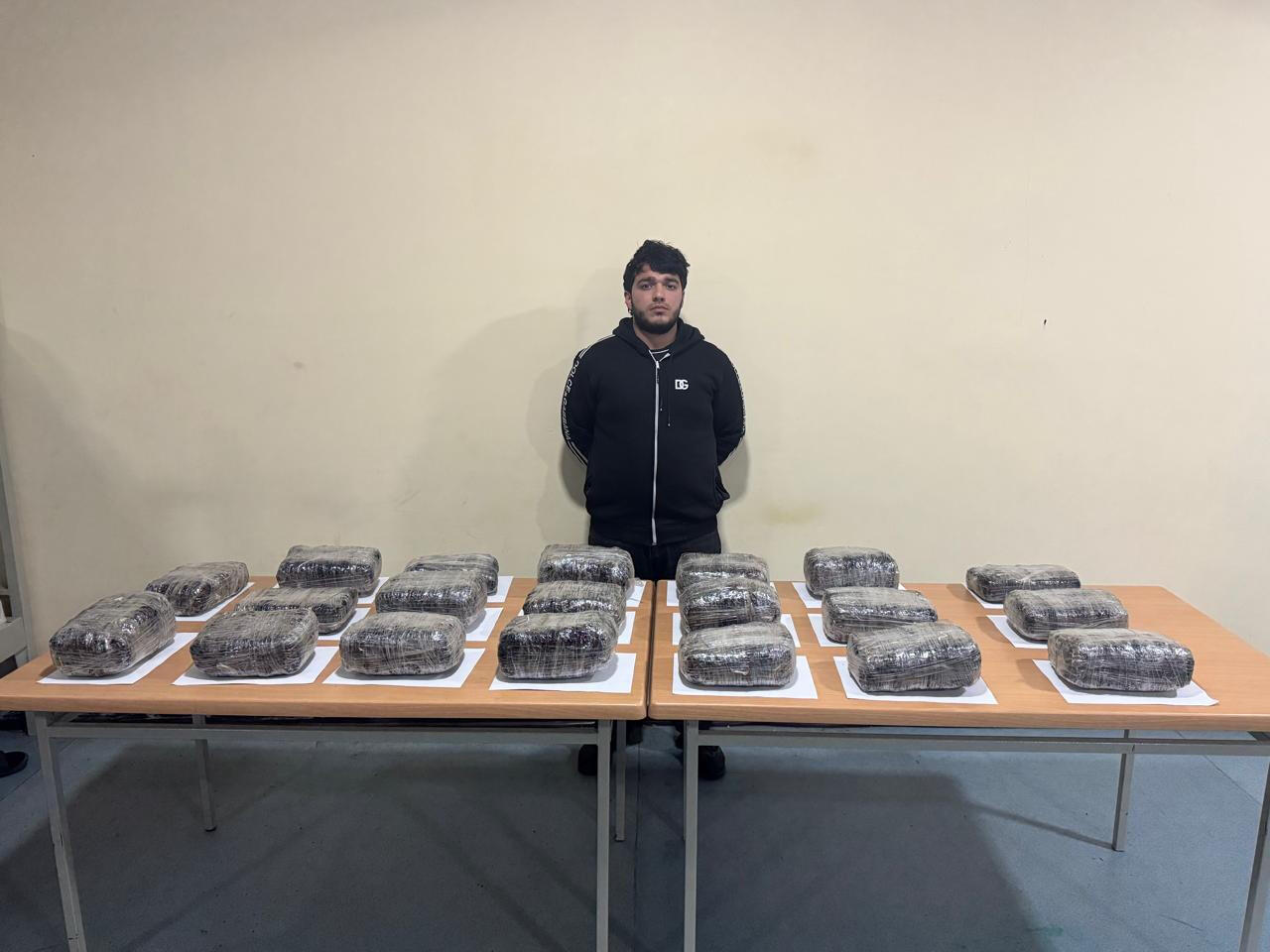 İrandan Azərbaycana 30 kq narkotik keçirilməsinin qarşısı alındı  FOTO