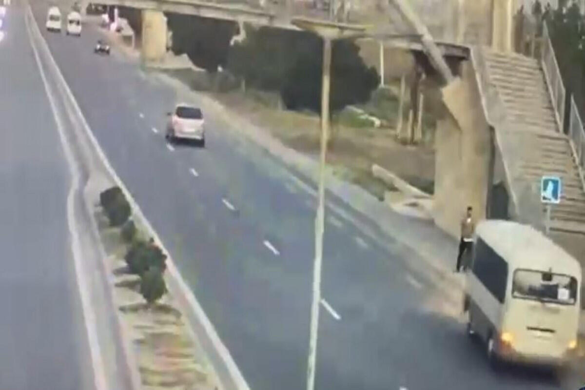 BakıŞamaxı yolunda həmin o hadisənin ANBAAN GÖRÜNTÜLƏRİ 