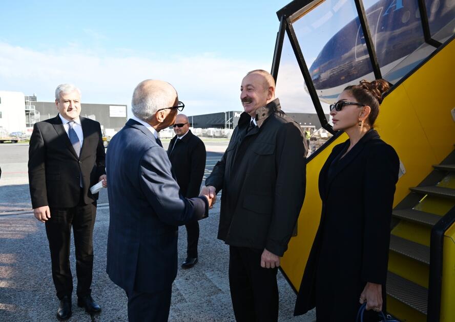 İlham Əliyev Danimarkaya səfər edib 