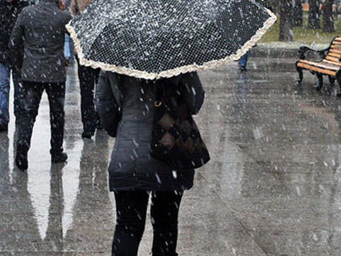 Bakıya yağan sulu qarın