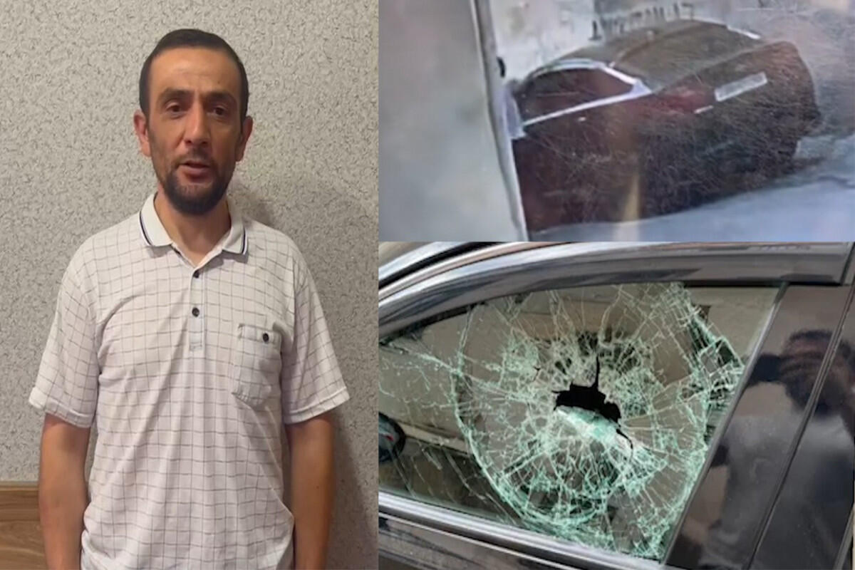 Paytaxtda avtomobilin şüşəsini qəsdən sındıran şəxs saxlanılıb