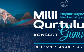 Heydər Əliyev Mərkəzinin parkında Milli Qurtuluş Gününə həsr olunan konsert keçiriləcək