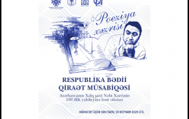 “Poeziya Xəzrisi” Respublika bədii qiraət müsabiqəsi elan edilir