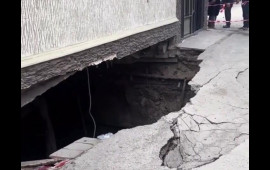 Bakıda qəza: Evin altı &Ccedil;&Ouml;KD&Uuml; 