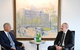 İlham Əliyev NyuYorkda Portuqaliya Prezidenti ilə görüşüb 