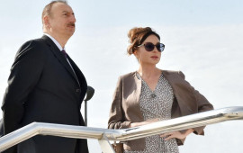 İlham Əliyev və Mehriban Əliyeva Gəncədə III MDB Oyunlarının açılış mərasimini izləyirlər