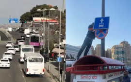 Avtobus zolağı ləğv olundu, cərimə yazılmayacaq: S&uuml;r&uuml;c&uuml;lərin diqqətinə!  VİDEO