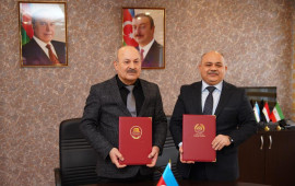 Azərbaycan D&ouml;vlət Akademik Milli Dram Teatrı və Şəki D&ouml;vlət Dram Teatrı arasında əməkdaşlıq Memorandumu imzalanıb  FOTO