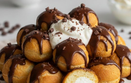 3 inqredientli yalan&ccedil;ı profiterol