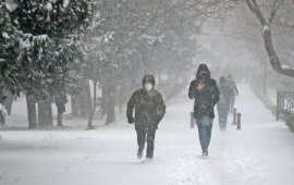 Bu ərazilərə qar yağır, g&uuml;cl&uuml; duman m&uuml;şahidə olunur  FAKTİKİ HAVA