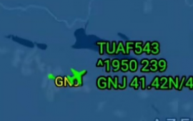 Qəzaya uğrayan C130 təyyarəsinin uçuş trayektoriyası 