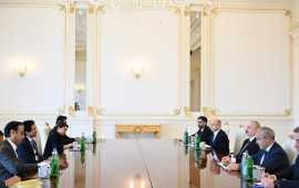 Prezident İlham Əliyev Pakistanın energetika nazirini qəbul edib  FOTO