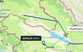 Qəzaya düşən təyyarə Gəncəyə bu gün gəlibmiş 
