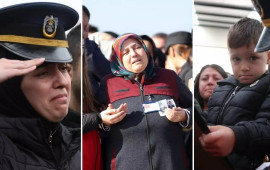 Türkiyə şəhidlərini son mənzilə yola saldı 