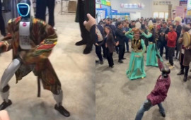 Robotun &ldquo;Qarag&ouml;z boyboy&rdquo; rəqsi g&uuml;ndəm oldu 
