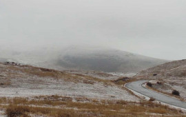 Naxçıvana qar yağıb