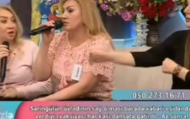 Efirdə aktrisa ilə iştirakçı arasında dava  tibbi yardım göstərildi 