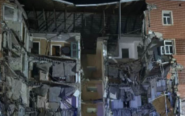 Azərbaycanda yaşayış binası çökdü 