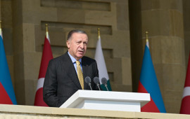 Ərdoğan: Axan hər damla qan ortaq tariximizə qızıl hərflərlə yazılmışdır