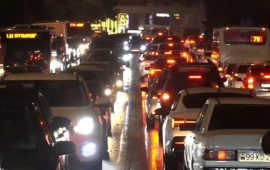 Bu yolda hərəkət tam "dondu"