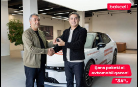 Bakcellin meqa lotereyasında daha bir avtomobil qalibi məlum oldu!