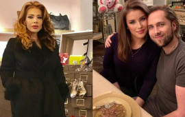 Rəşid Behbudovun nəvəsi həyat yoldaşı ilə 