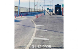 Azərbaycanİran sərhədində y&uuml;k avtomobillərinin sıxlığının səbəbi məlum olub  FOTO