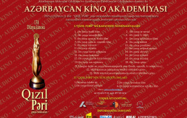 Azərbaycan Kino Akademiyasi 2025ci ilin Qızıl Pəri peşə mükafatının müsabiqəsinə qəbulunu elan edir