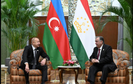 Düşənbədə İlham Əliyevin Emoməli Rəhmon ilə təkbətək görüşü olub  FOTO