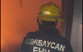 Sumqayıtda məşhur hotel yanır 